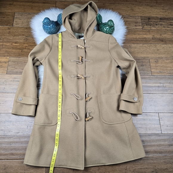 J.Crew Wool Blend toggle Duffle Pea Coat Medium Petite - Picture 9 of 16